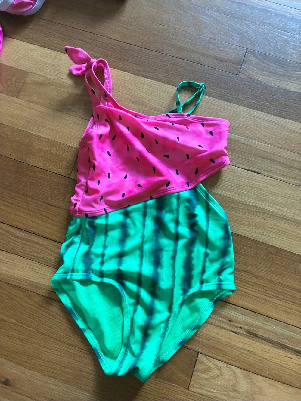 Girls Mixed One-Piece Swimsuit Lot - Bright Multicolor Styles size 6